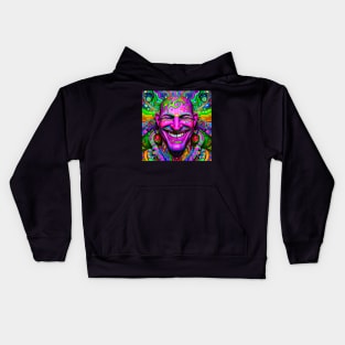 Peaking (4) - Trippy Psychedelic Art Kids Hoodie